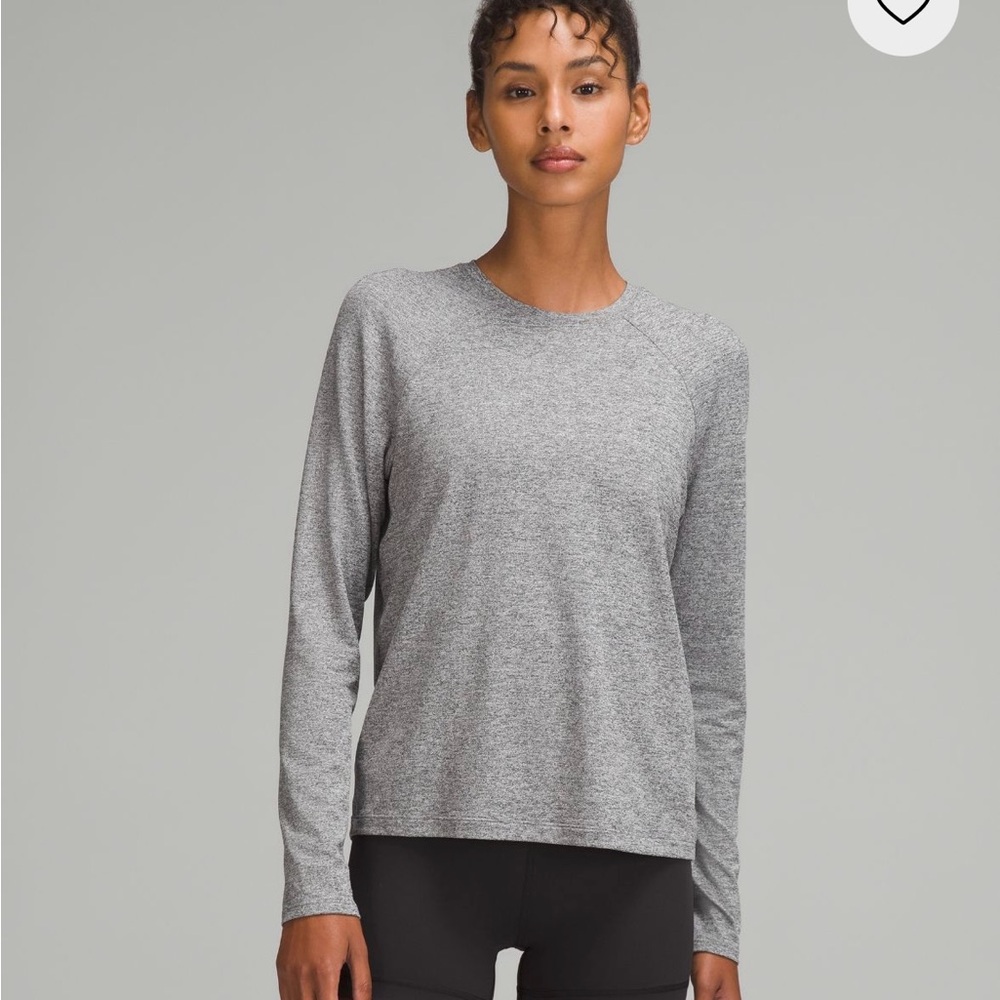 Gray Long Sleeve Women's Top